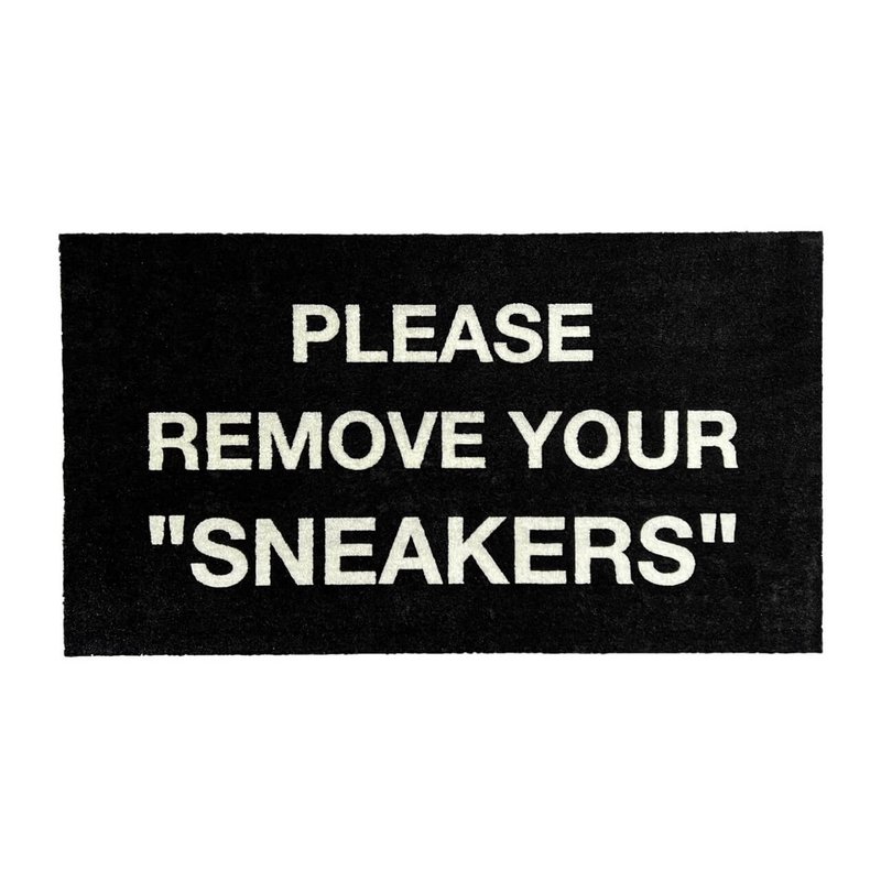 Sneaker alfombra / felpudo - PLEASE REMOVE SNEAKERS - negro