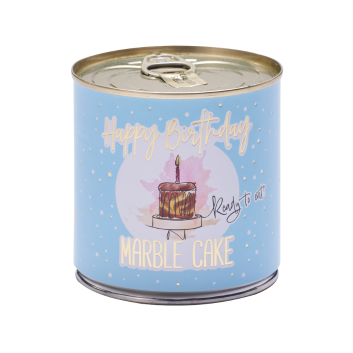 Cancake Happy Birthday blau, Marmor Kuchen