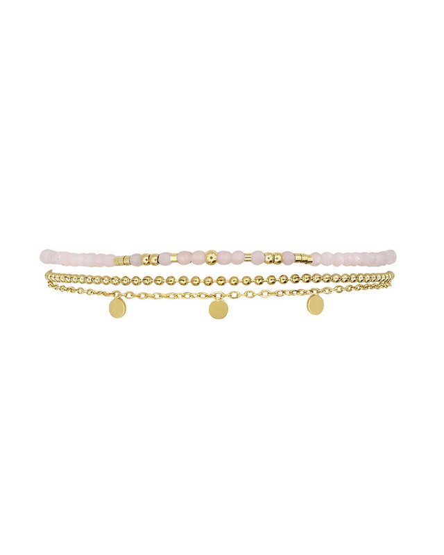 Armbånd 'Alexis' - Rose Quartz
