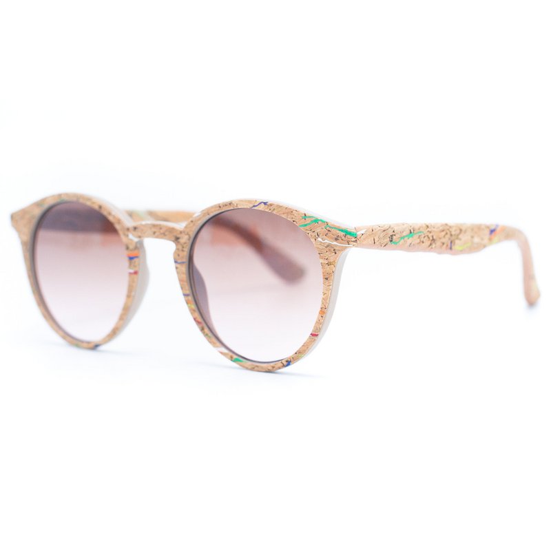 Cork UV protection women eyewear sunglasses (Including case L-500) L-858