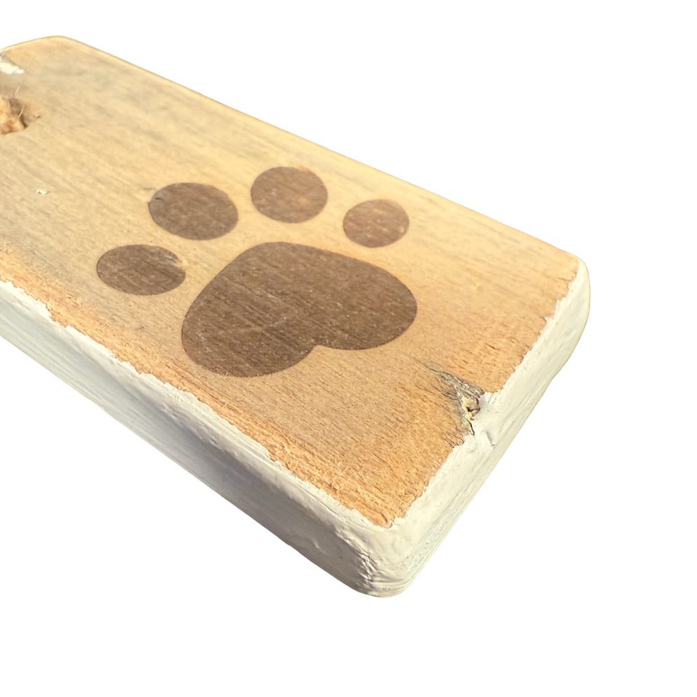 keyhanger old dutch flat DOG PAW PRINT