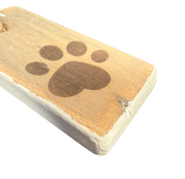 keyhanger old dutch flat DOG PAW PRINT