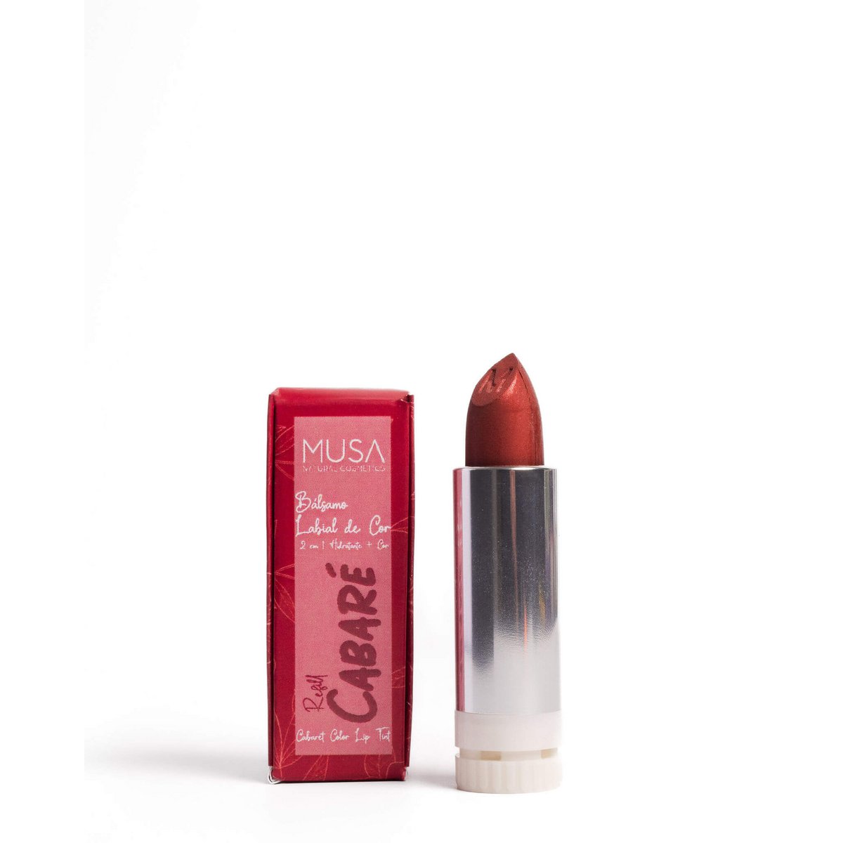 2 in 1 - Moisturizing Lip Balm + Color Lipstick with Refill