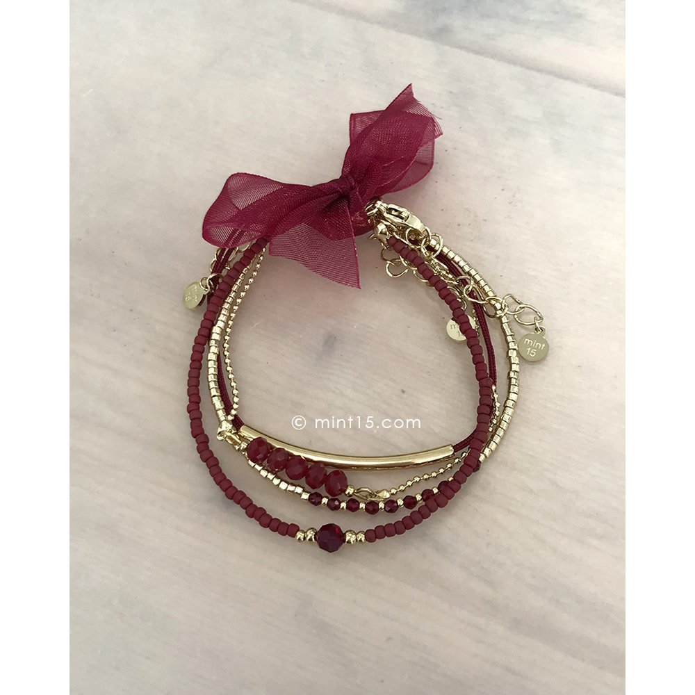 Bracelet Set 'Red Chic'