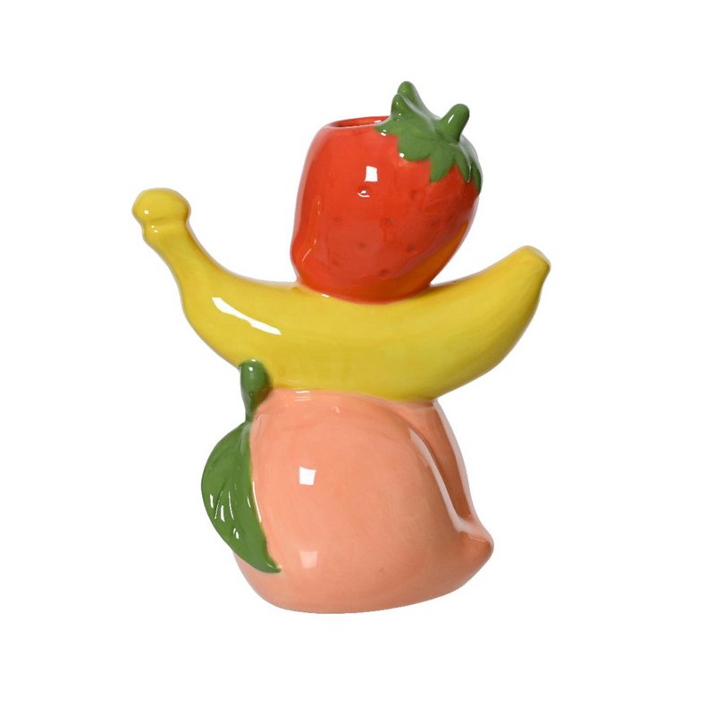Vase Porcelaine H18cm Fruit