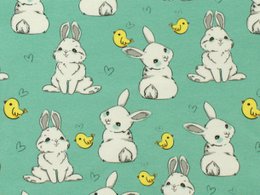 Baby Pumphose Häschen Küken Kleiner Hase mint, hellmint