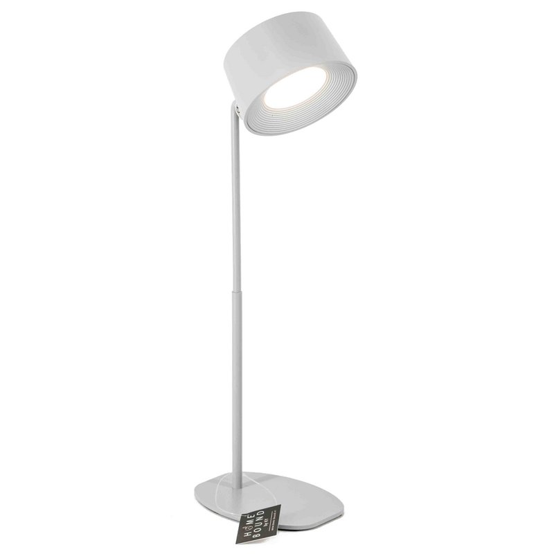 Schreibtischlampe Design LED auf Batterie weiß, mit Wandmontage