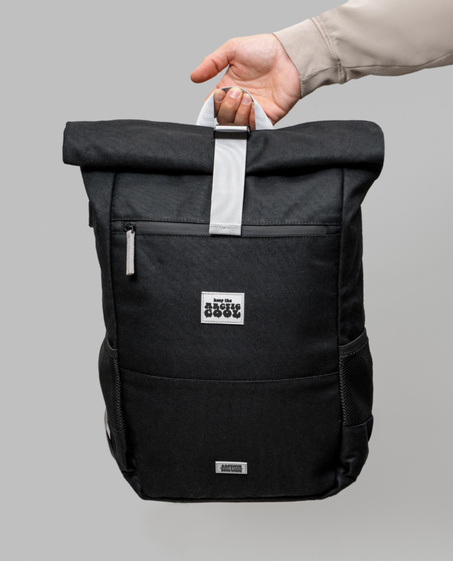 Polar Explorer - Wasserdichter Hanfrucksack Schwarz