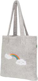 Borsa shopper grigio nuvola, 40x38