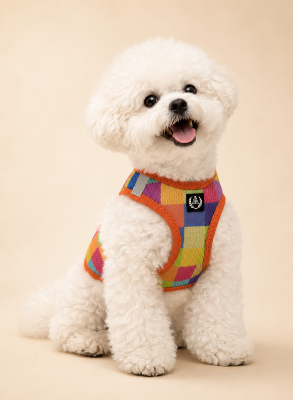 Alpha Dog Åndbar Air Mesh Harness Collection Colorbox- 5-Pc sæt