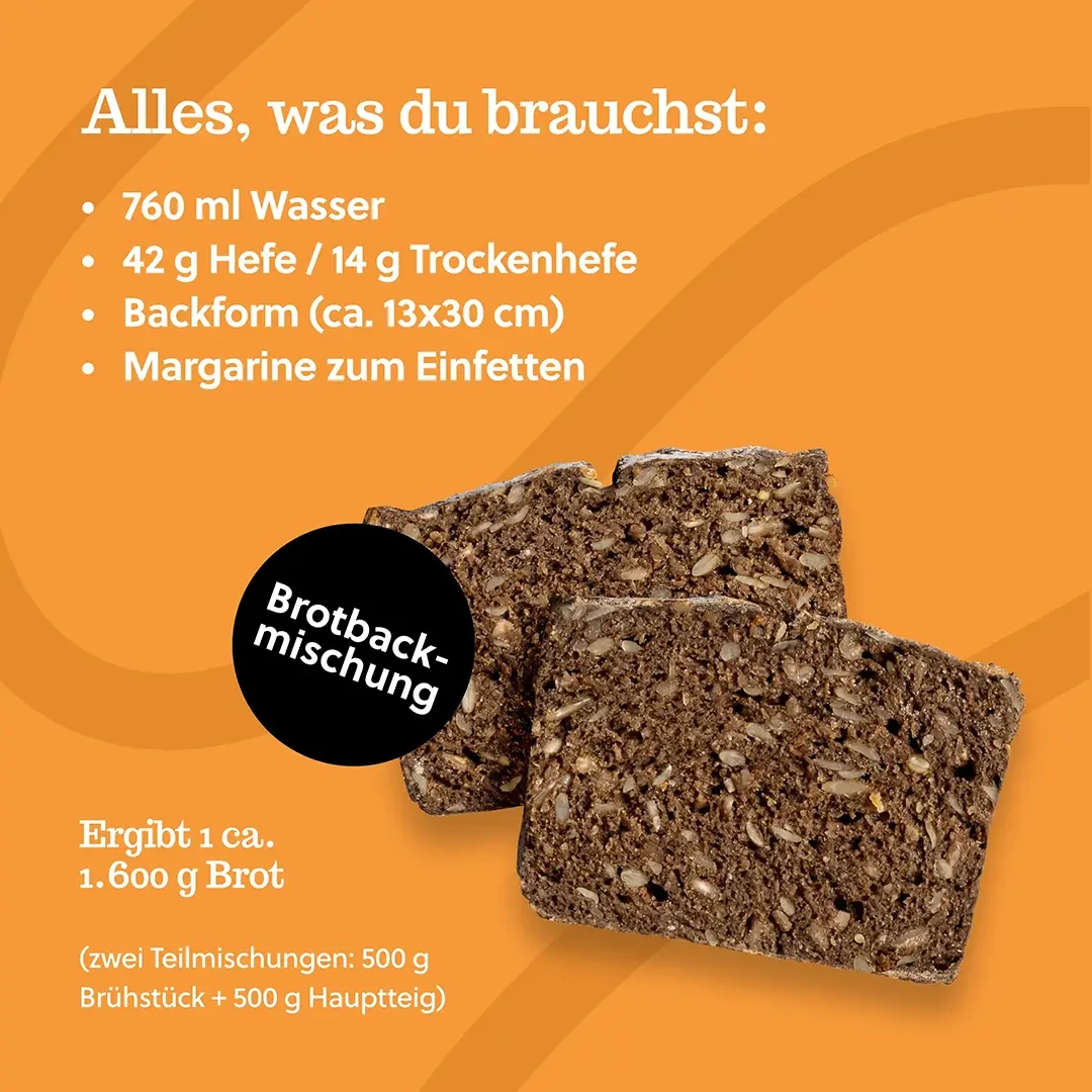 Brotbackmischung: Dinkel-Flocken-Brot