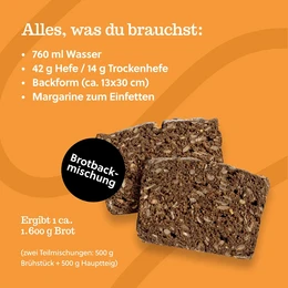 Brotbackmischung: Dinkel-Flocken-Brot