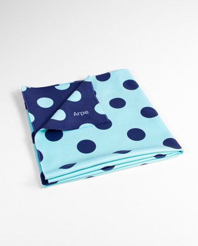 Towels Dots Ocean Blue
