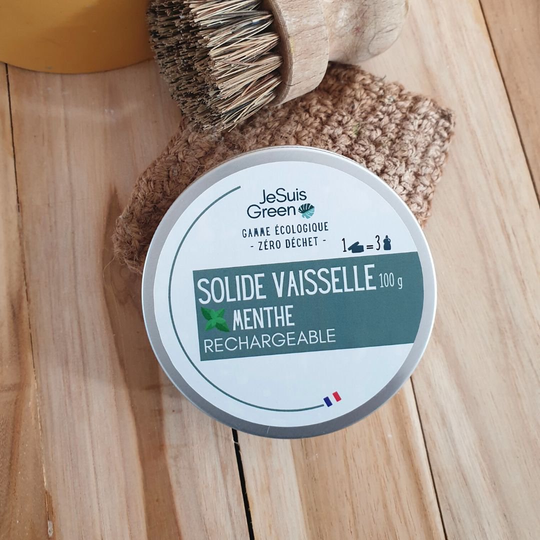Solide Vaisselle Rechargeable & Artisanal | Je Suis Green Menthe