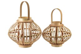 LUCIE NATURAL Lantern 32xh27cm