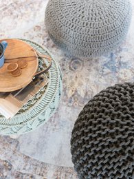 Rug Viola Round Taupe ø120 cm