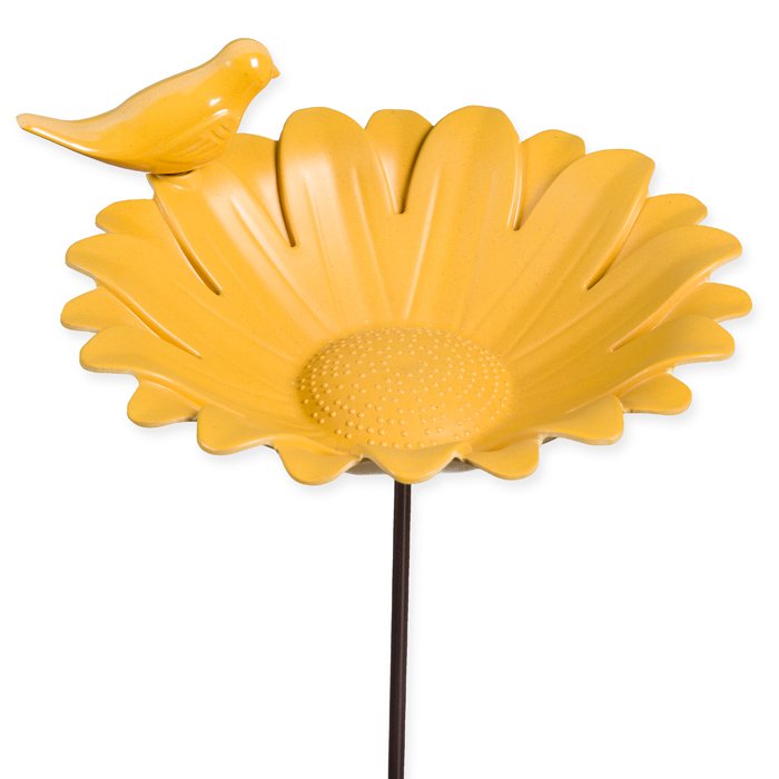 Gartenstecker "Blume/Vogel"