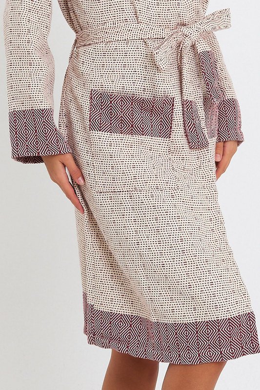 Tuval Bathrobe - Bordeaux