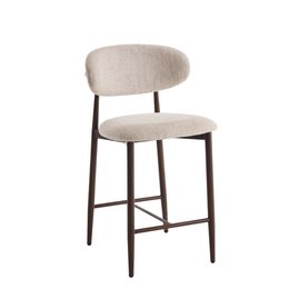Bar chair Celia Beige Walnut Santi