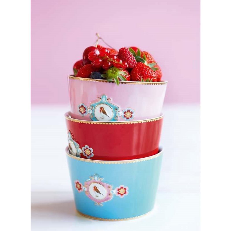 Plate Love Birds Red 17cm
