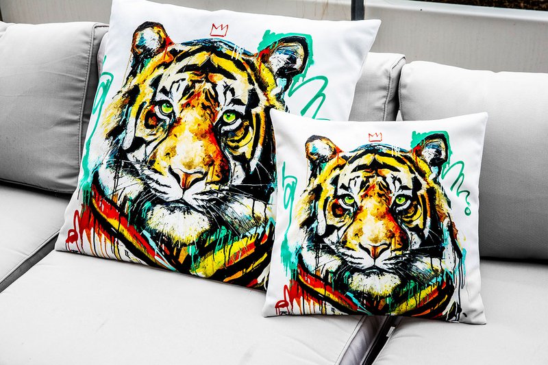 Velvet Cushion Tigrou III by Vincent Richeux