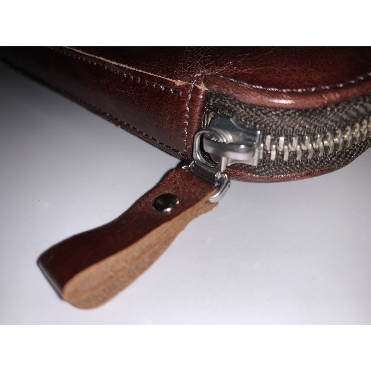 Estuche de viaje de cuero Lena - blanco