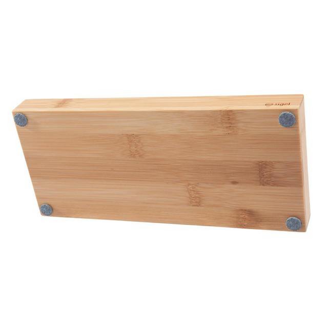 Pennenbak EYE STYLE bamboe 245x109x25mm met l.grijs- zwarte inlay