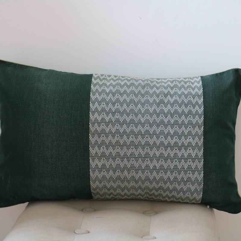 Housse de coussin décoratif vert Cim Lio