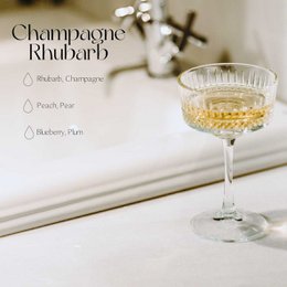 Powder/ Sand/ Pearl Candle Gift Tube – Rhubarb sparkle Scented  – 650g – Ready-to-Use Boutique Premium Candle