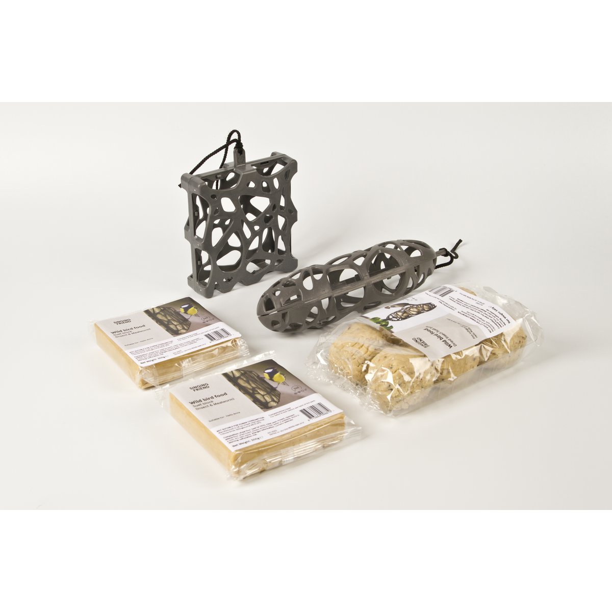 Giftbox recycled plastic bird feeder Sam/Anna+ food