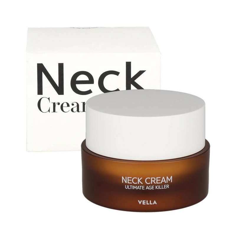 VELLA Neck Cream | Dermocosmetic Wrinkle Repair with Argireline, SYN-AKE® & Peptide Threads | KOREAN Skincare