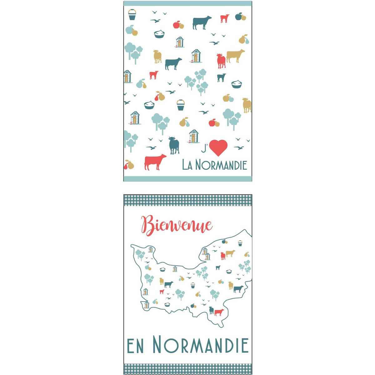 PRINTED TOWEL 70X50CM 100% COTTON 180G CAP NORMAND PRINTED