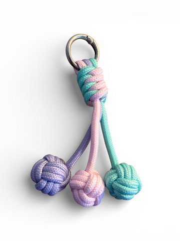 Sleutelhanger - Dotty Pops - Roze - Paars - Turkoois