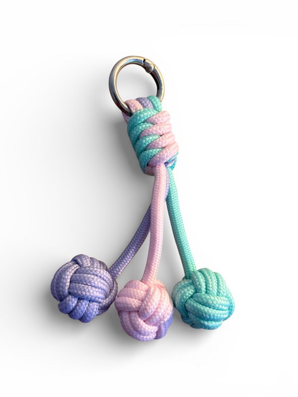 Sleutelhanger - Dotty Pops - Roze - Paars - Turkoois