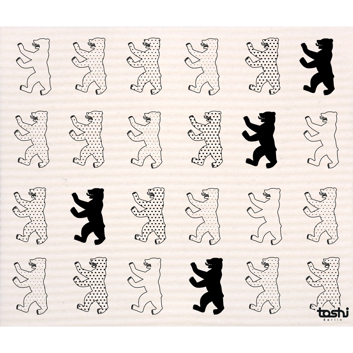 Sponge cloth furbi: Berlin bears