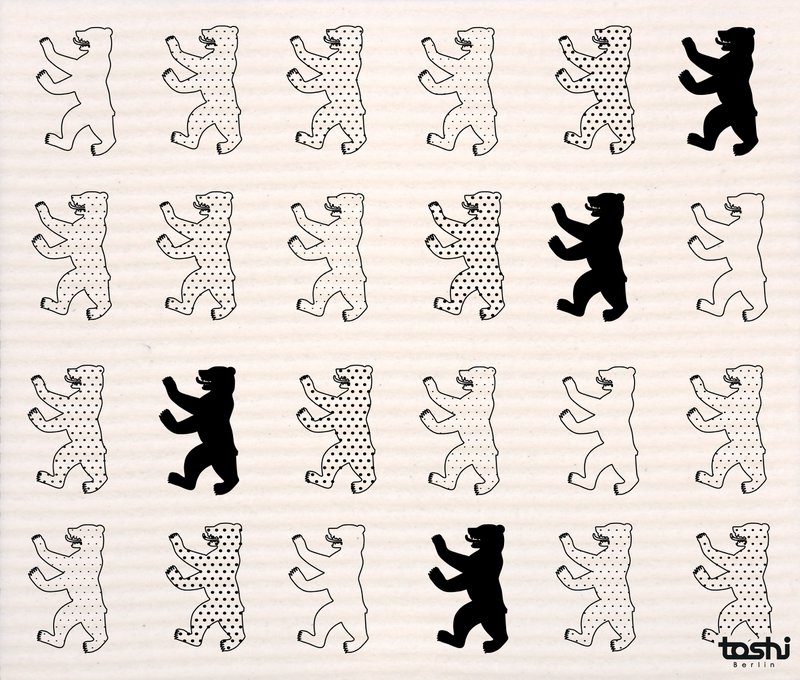 Sponge cloth furbi: Berlin bears