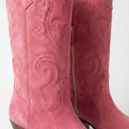 Leonie Shell Pink Texan støvler