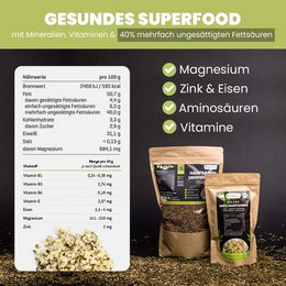 SANUUS Semi di canapa biologici dell'Allgäu pelati da semi di canapa tostati 250g