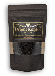 Zwarte thee met saffraan