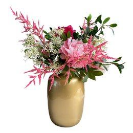 Kunstige blomster - Bouquet L - Shiny Pink - 80cm
