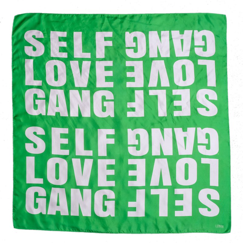 SELFLOVEGANG foulard in seta