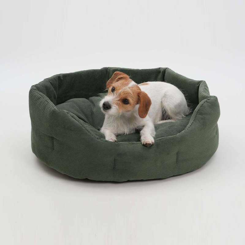 Hundekörbchen Chelsea Cord forest green