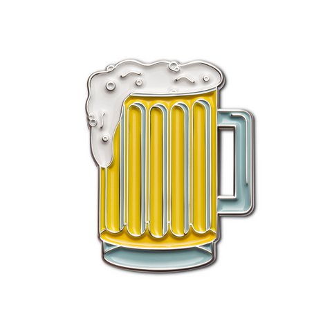 Emaille Pin "Bier"