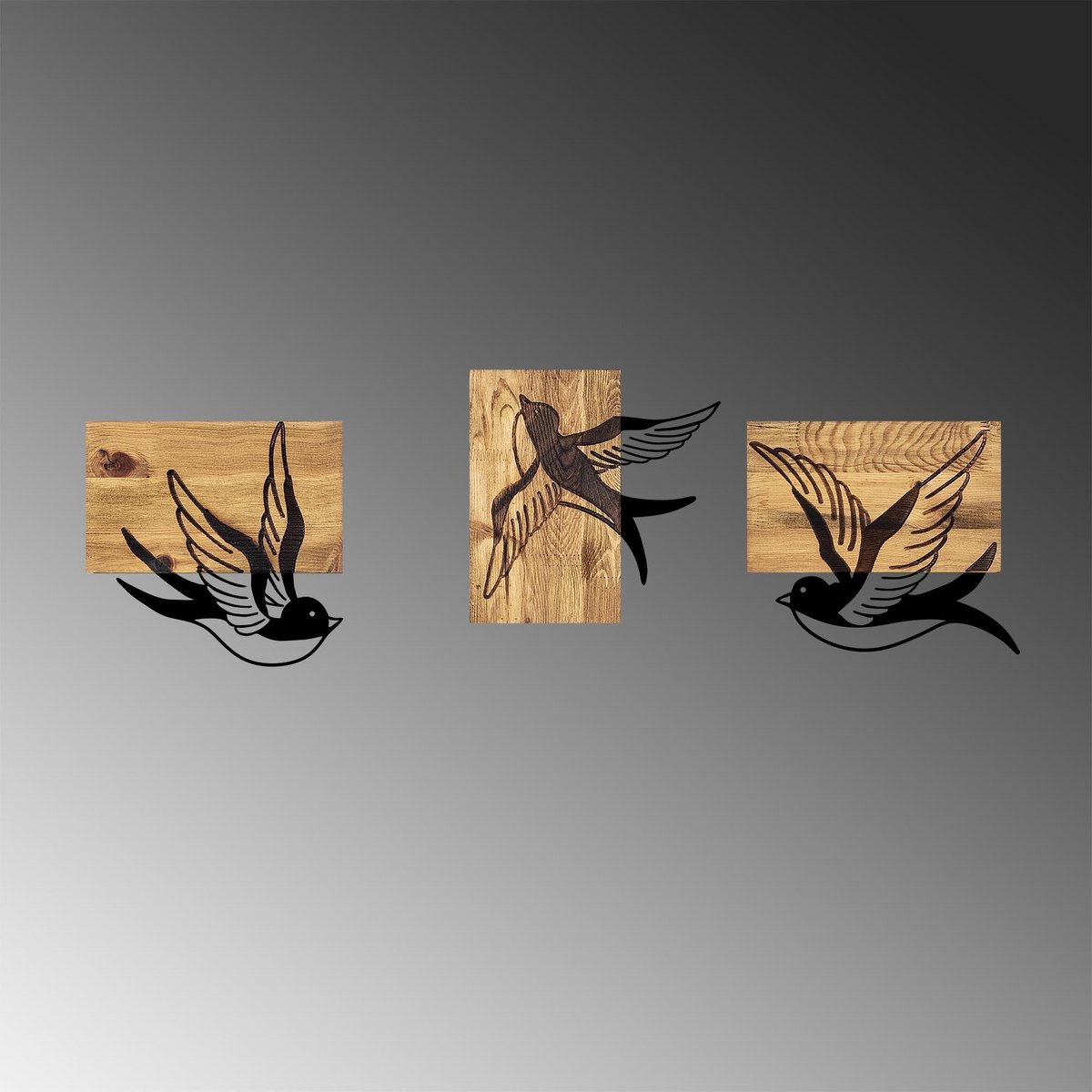 MA-333 Holz Metallwandmalerei