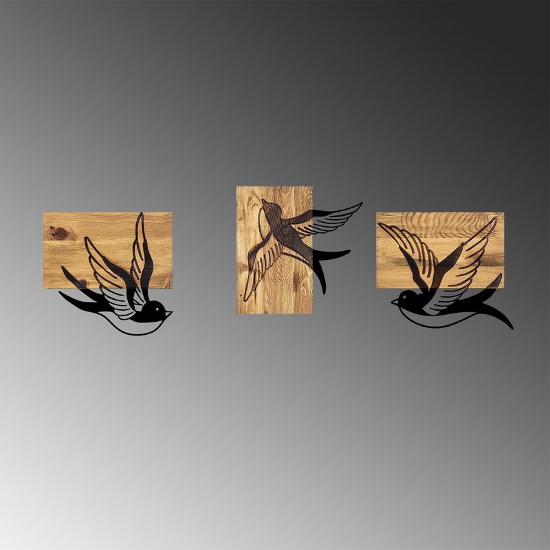 MA-333 Holz Metallwandmalerei