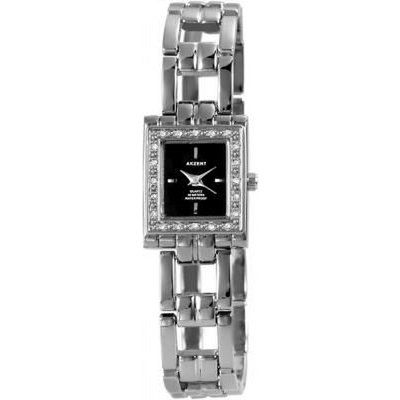 Akzent dameshorloge met metalen armband