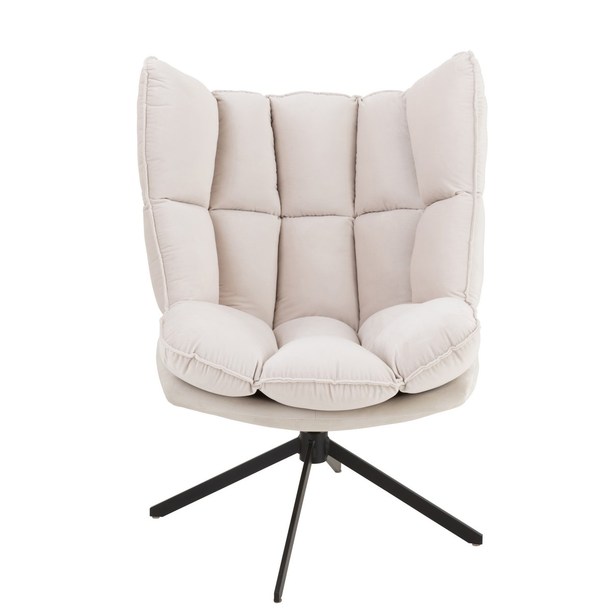 Krzesło J-Line Relax Cushion On Frame - tkanina/metal - beż