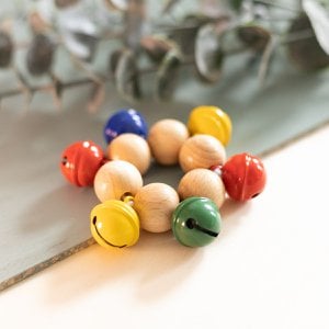 Bell Band Colorful | nature toys | bell | musical toy | baby rattle | wood | Eco | 100% Made in Germany