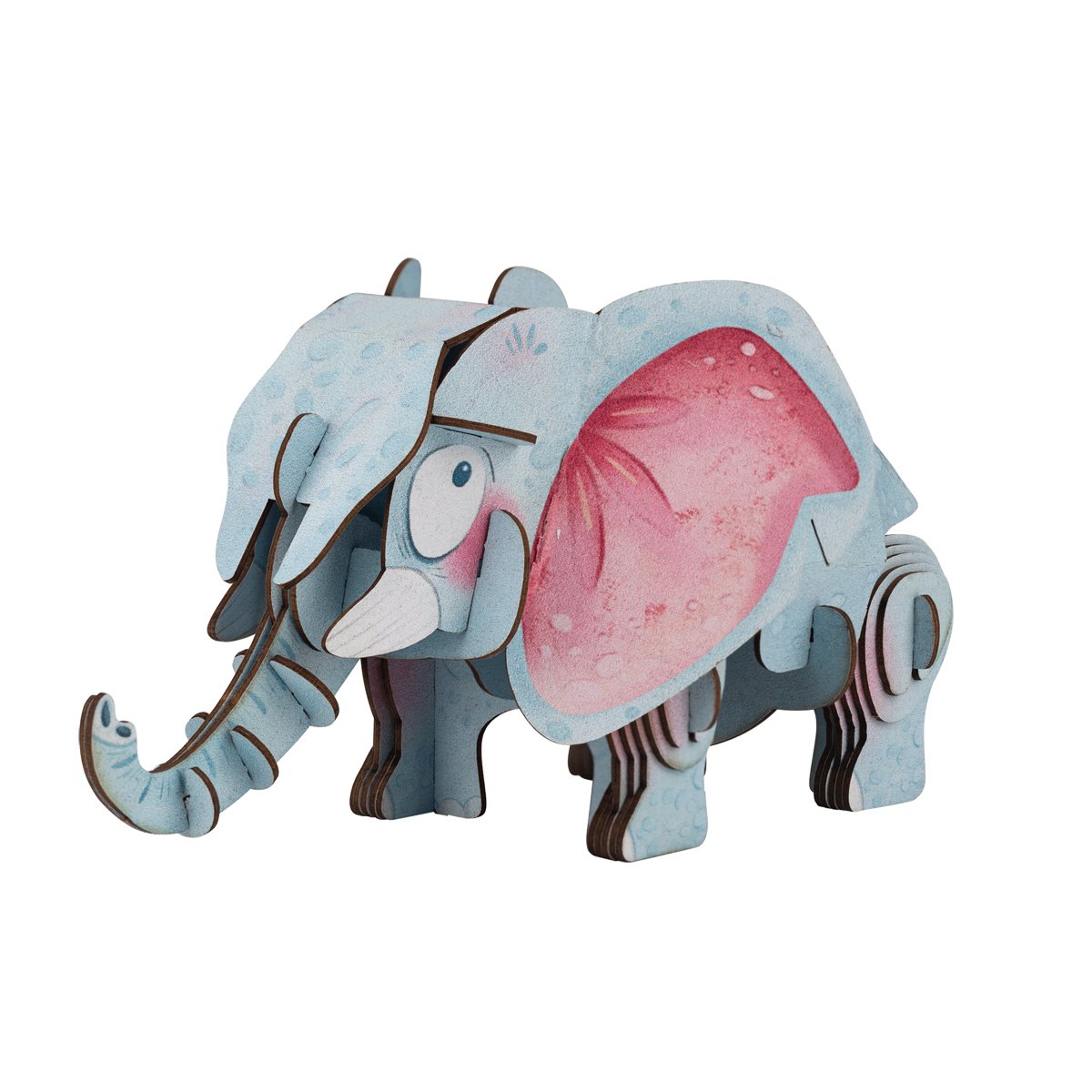 Mieredu - 3D Puzzel Build And Sound - Afrikaanse Olifant