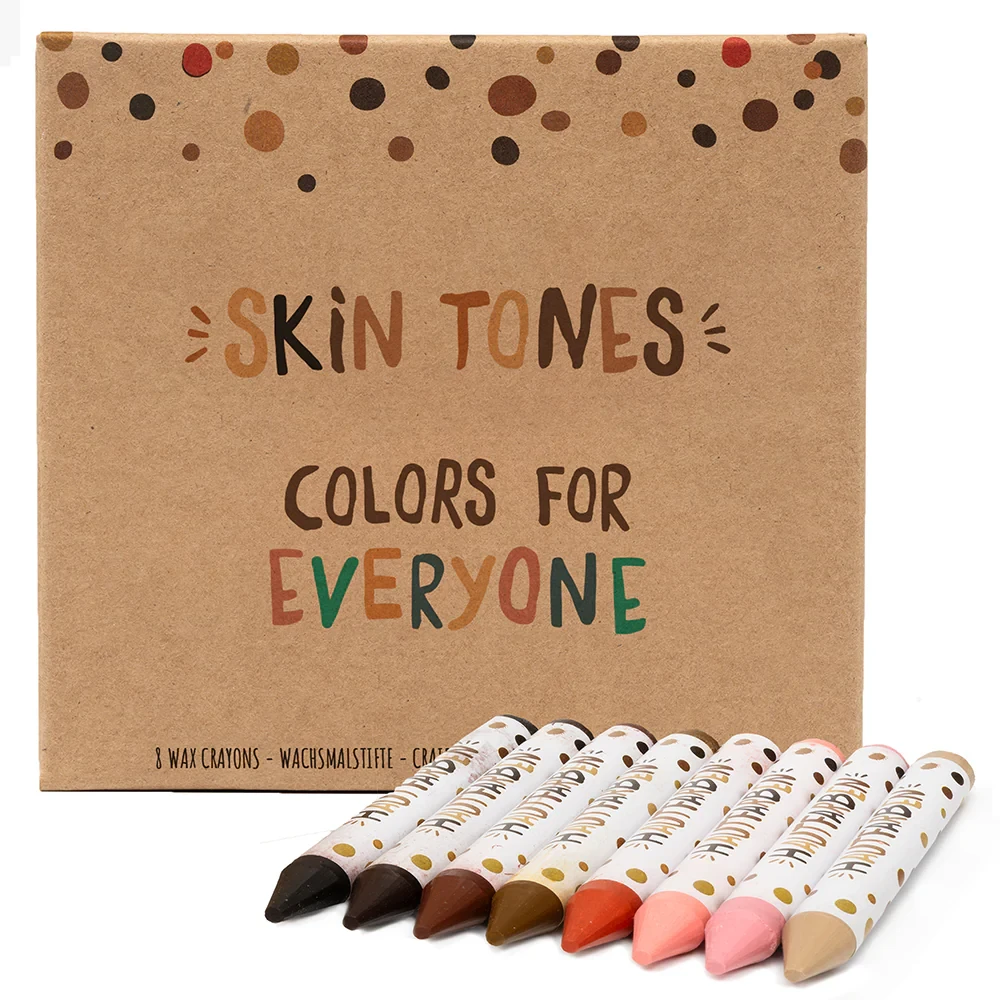 8 Skin Tones Crayons (English Edition)